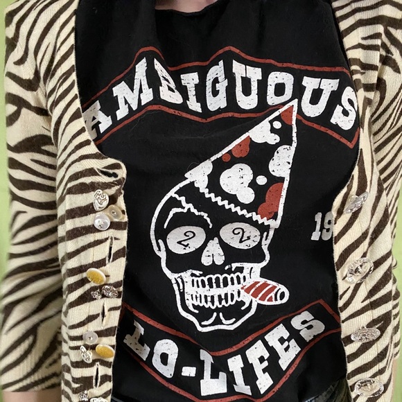 🦓VTG dELiA*s Zebra Print Cardigan - Picture 6 of 8